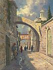 Thomas Kinkade Via Dolorosa painting